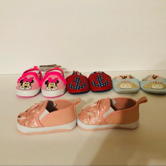 3-6 mos Baby Shoe Bundle- Judanzy, Disney, Rising Star, Ministar - Picture 2 of 12
